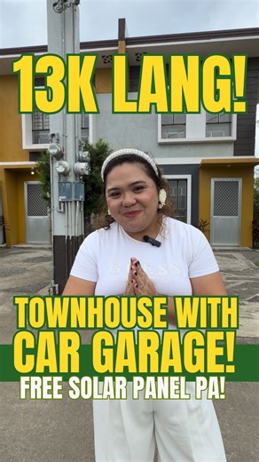 🚗✨ 𝐓𝐎𝐖𝐍𝐇𝐎𝐔𝐒𝐄 𝐒𝐀 𝐖𝐈𝐓𝐇 𝐂𝐀𝐑 𝐆𝐀𝐑𝐀𝐆𝐄! ✨🚗 𝐓𝐚𝐦𝐚 𝐧𝐚 𝐚𝐧𝐠 𝐮𝐩𝐚 — 𝐨𝐫𝐚𝐬 𝐧𝐚 𝐩𝐚𝐫𝐚 𝐬𝐚 𝐬𝐚𝐫𝐢𝐥𝐢 𝐦𝐨𝐧𝐠 𝐛𝐚𝐡𝐚𝐲 𝐧𝐚 𝐦𝐚𝐲 𝐩𝐚𝐫𝐤𝐢𝐧𝐠 𝐩𝐚! 🏡 𝐀𝐌𝐎𝐑𝐀 𝐌𝐎𝐃𝐄𝐋 💰 ₱13K monthly ✅ 2-storey townhouse ✅ With car garage ✅ Perfect for starting or growing families ✅ FREE SOLAR PANEL ✅ FREE RAIN CATCHING SYSTEM Lipat na AGAD ! 😍 Message us today para makapagpa-site tripping at malaman kung paano ka makakalipat agad! 𝗙𝗼𝗿 𝗜𝗻𝗾𝘂𝗶𝗿𝗶𝗲𝘀/𝗧𝗿𝗶𝗽𝗽