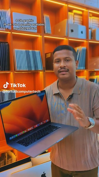 💻 Apple MacBook Pro 2019 – 16Inch ✅ Intel Core i9 Processor ✅ 32GB RAM ✅ 512GB SSD Storage✅ 4Gb Graphics ✅ Touch Bar Working Perfectly ✅ Touch ID Working Perfectly ✅ Battery Health 100% (Original Battery) ✅ Retina Display ✅ Premium Space Gray Finish ✅ Smooth Performance for: • Graphic Design • Video Editing • Programming • Office Work • Online Classes & Freelancing ✨ Clean Condition ✨ Ready to Use ✨ Original macOS Installed 📍 Available in UAE 📩 Inbox for Price & More Details Forhad Computer T