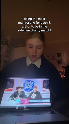 Bach and Arthur at the Sidemen Charity Match