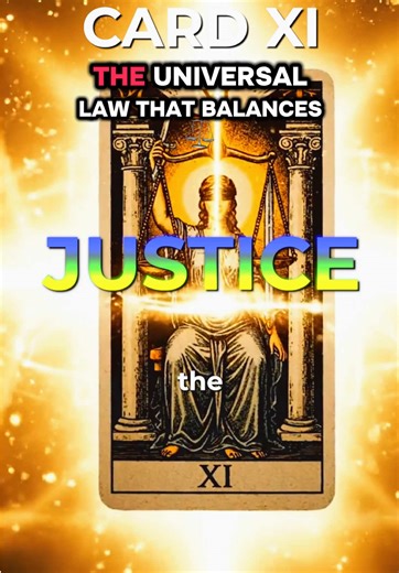 Card XI: Justice ⚖️ Truth, balance, and consequence. Upright: fairness, accountability, clarity. Reversed: dishonesty, avoidance, imbalance. The scales never lie. #tarot #psychic #astrology #spirituality #truth