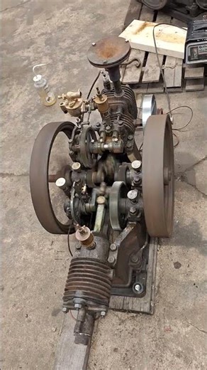 First run of the international titan air start engine