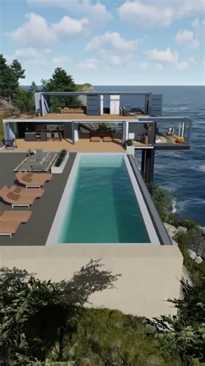 The Infinity Pool Container House You Need To See #eleganthomes #shippingcontainerhomes #tour