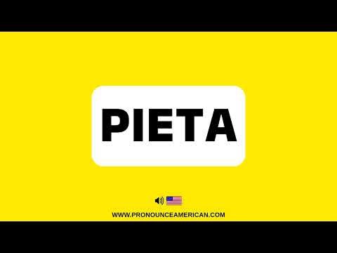 How to Pronounce Pieta (Correctly) | How to Say Pieta