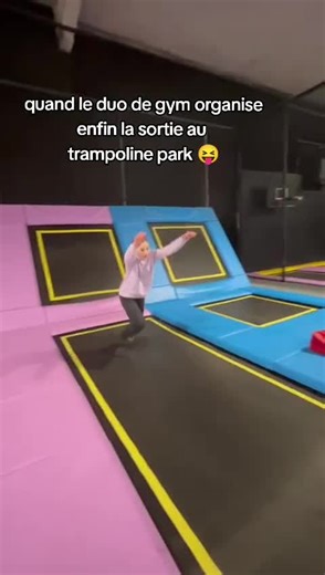 Trampoline Park Fun with Friends: A Gym Duo Adventure