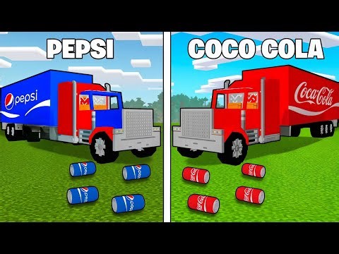 Coca-Cola vs Pepsi: Classic vs Modern Cola Drink Battle In Minecraft 🎯