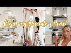 *NEW* CLEANING MOTIVATION 2024 //RE-DECORATING, DEEP CLEAN WITH ME LIVING ROOM + KITCHEN