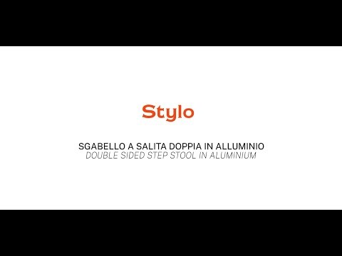 Stylo: Sgabello a salita doppia in alluminio | Double sided step stool in aluminium