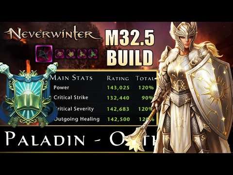 Neverwinter - M32.5 Paladin Healer Build/Guide with Max Shield/Heal Stats! - Starter Gear Included