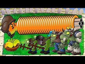 99 Gatling Pea vs Giga Gargantuar vs Dr Zomboss - Plants vs Zombies Hack
