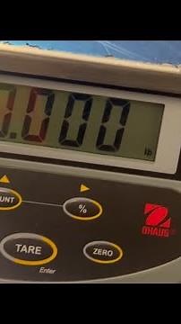 Calibration adjustment of a Ohaus EB Series