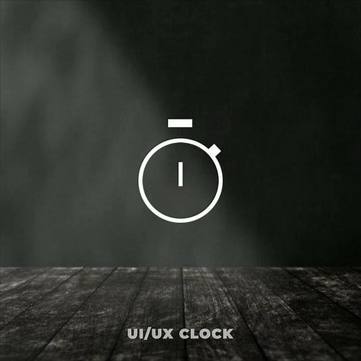 UI Clock Animation | Motion Graphics