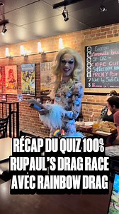 1.6K views | ✨ Quelle soirée de feu avec notre quiz RuPaul's Drag Race animé par la fabuleuse Rainbow Drag!  Les questions étaient aussi serrées qu’un corset, pis les réponses plus flyées que les perruques! 勞 Si t’as manqué ça, prépare-toi pour la prochaine, parce qu’on va encore te surprendre!  | Randolph - Jeux et Pubs Ludiques | Facebook