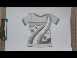 T-shirt👕 Design Drawing | Design Drawing For Elementary &Intermediate Exam | Sankalp Chitra,2Ddesign