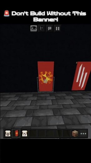 🔥 Easy Fire Banner Tutorial in Minecraft Bedrock & Java! #shorts