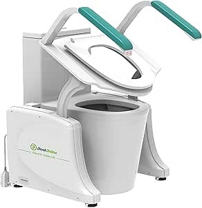 Electric Toilet Seat Riser, Toilet Seat Lift with Handles for The Elderly and Disabled, Seniors Toilet Lift Assist in Bathroom, Height Adjustable, Support to 350lbs