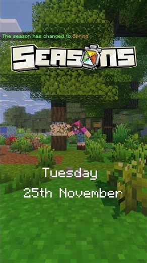 SEASONS in Minecraft! #minecraft #addon #minecraftbedrock