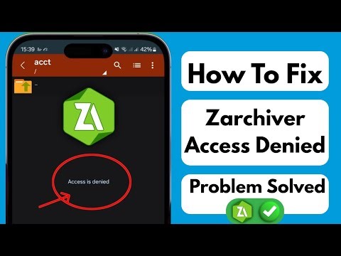 How to Fix "Access is Denied" Error on ZArchiver | Easy Solution 2025