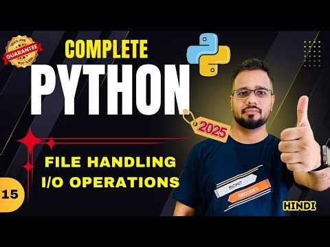 Python Tutorial in Hindi #15 - File Handling | Read Operations