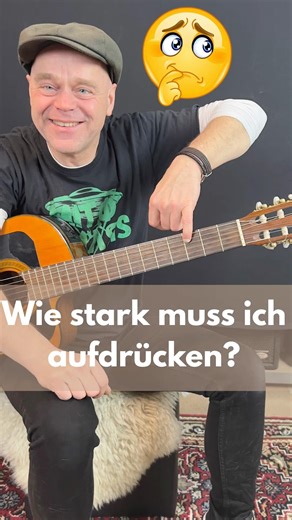 Eine Übung um herauszufinden, wie stark man aufdrücken muss🫢 #gitarrelernenfüranfänger