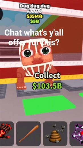 Trading dug dug dug say ur user and ur offer in the comments 😁 #roblox #shorts