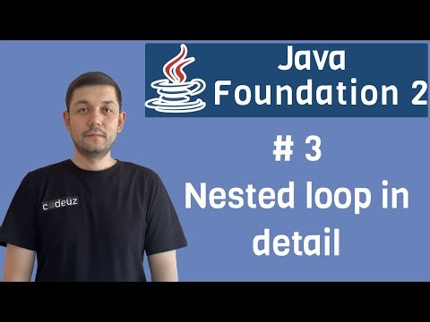 Java darslari | 3 - Nested loop in detail | for ichida for | ichki sikl