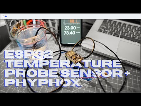 How to set up ESP32 temperature sensor w/ Phyphox datalogging app using Bluetooth & Arduino IDE?