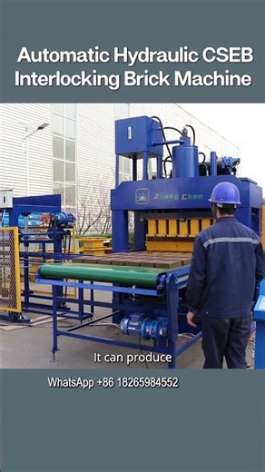 Highly Rated Interlocking Earth Clay Stabilised Soil Brick Making Machine #interlockingbricks