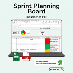 Sprint Planning Board Excel Template – Clear and Concise   PDF Guide | Scrum Board / Agile Template | One-pager Download for Agile Teams - Etsy UK