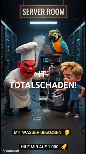 Wenn Fritzchen die Cloud gießt !!! 😂💻 #Shorts #IT #Witze