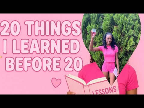 20 Life Lessons I Learned Before Turning 20 😭💗”