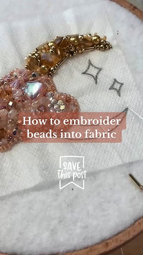 Bead Embroidery Tutorial: Stitch Multiple Beads Together