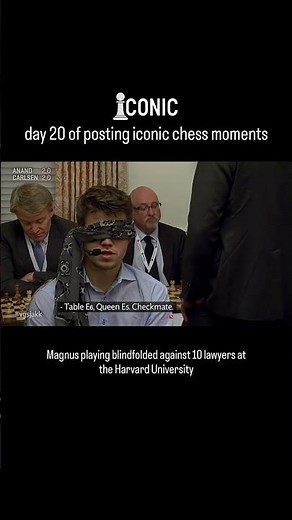 Magnus Carlsen playing blindfolded against 10 lawyers