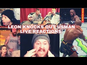 Leon Edwards Knocks out Usman LIVE REACTIONS!! Compilation of Leon Edwards vs Kumaru Usman KO