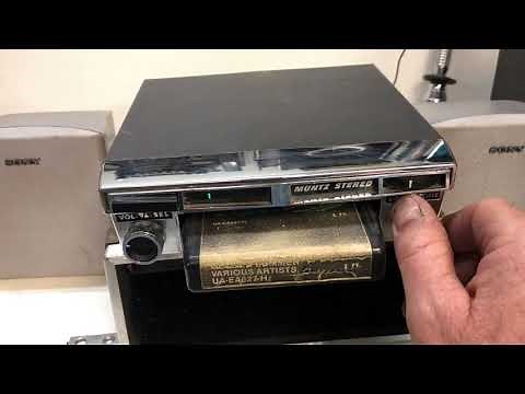 Vintage Muntz 4/8-Track Player For Cars - Plays!