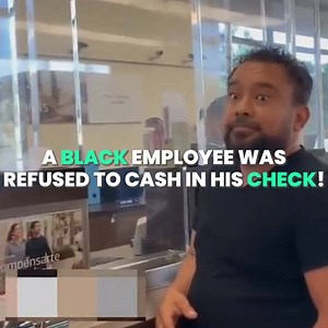 White employees were allowed to cash in their checks but a black employee was refused by the bank 😤😡 Ron Escobar Group - Team | IGV