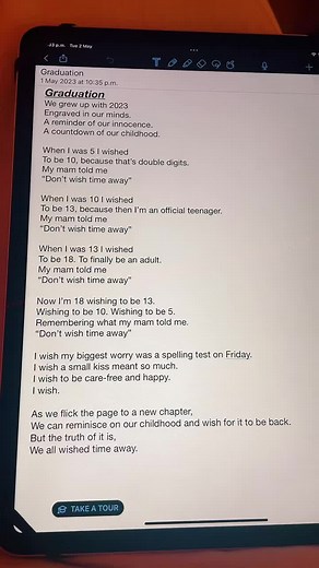 Heartfelt Poetry on College Life and Graduation | Class of 2023