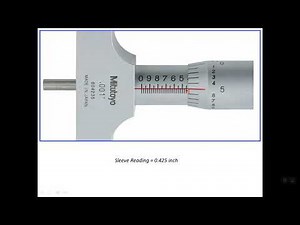 25) Reading Inch (British) Depth Micrometer with 0.001 inch Resolution