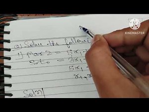 Solution of lpp by simplex table method// LPP and Optimization theory // B.Sc. Mathmatics// Math's