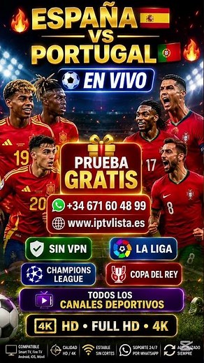 IPTV Total España 🇪🇸 | La Mejor IPTV para Ver Fútbol, Cine y TV en Vivo