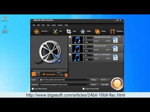 How to convert 24-bit FLAC to 16-bit FLAC on Mac or Windows?