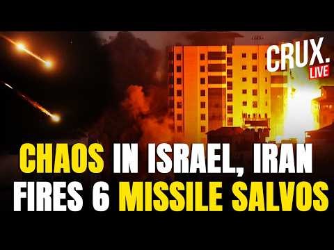 Live | Israelis Flee as Iran Fires 6 Missile Salvos in Two Hours, Cluster Bombs Hit Tel Aviv | IRGC