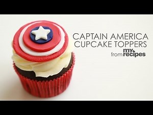 How to Make Captain America Cupcake Toppers | MyRecipes