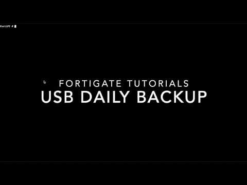 Fortigate Automated Daily Configuration Backup to USB Drive