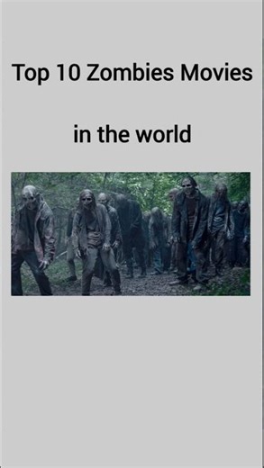 Top 10 Zombies Movies 🧟#zombie #movie #horrortok #top10 #traintobusan #horrormovies
