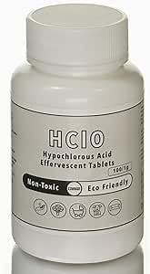 Hypochlorous Acid Effervescent Cleaning Tablets for Food-Grade 3D Printed Parts: Eco-Friendly Cleaning from Comfy Materials (200 Tablets)