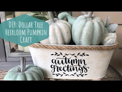 DIY: Dollar Tree Heirloom Pumpkin Craft