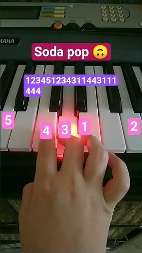 soda pop 🙃 (easy piano tutorial 🎹)