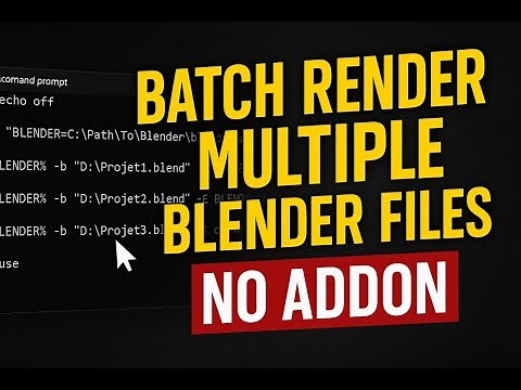 FREE Way to Batch Render Blender Files Without Opening Blender!