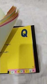 Hand made word dictionary for school project.