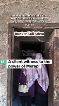 Exploring the Underground Merapi Volcano Bunker in Kaliadem #volcano #bunker #merapi #warzone